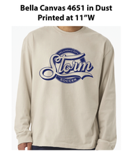 Load image into Gallery viewer, Storm Soccer: Bella Canvas 4651- Heavyweight Long Sleeve
