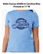 Load image into Gallery viewer, Storm Soccer: Bella Canvas 6400- Women's Tee
