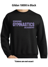 Load image into Gallery viewer, Edmond Gymnastics- Gildan 18000 Adult Crewneck
