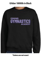 Load image into Gallery viewer, Edmond Gymnastics- Gildan 18000b Youth Crewneck
