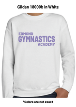 Load image into Gallery viewer, Edmond Gymnastics- Gildan 18000b Youth Crewneck
